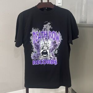 NWT RARE Crooks & Castles Black Graphic Death Row Records Graphic Tee.  Sz M